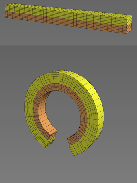 Cell growth model using mixture theory