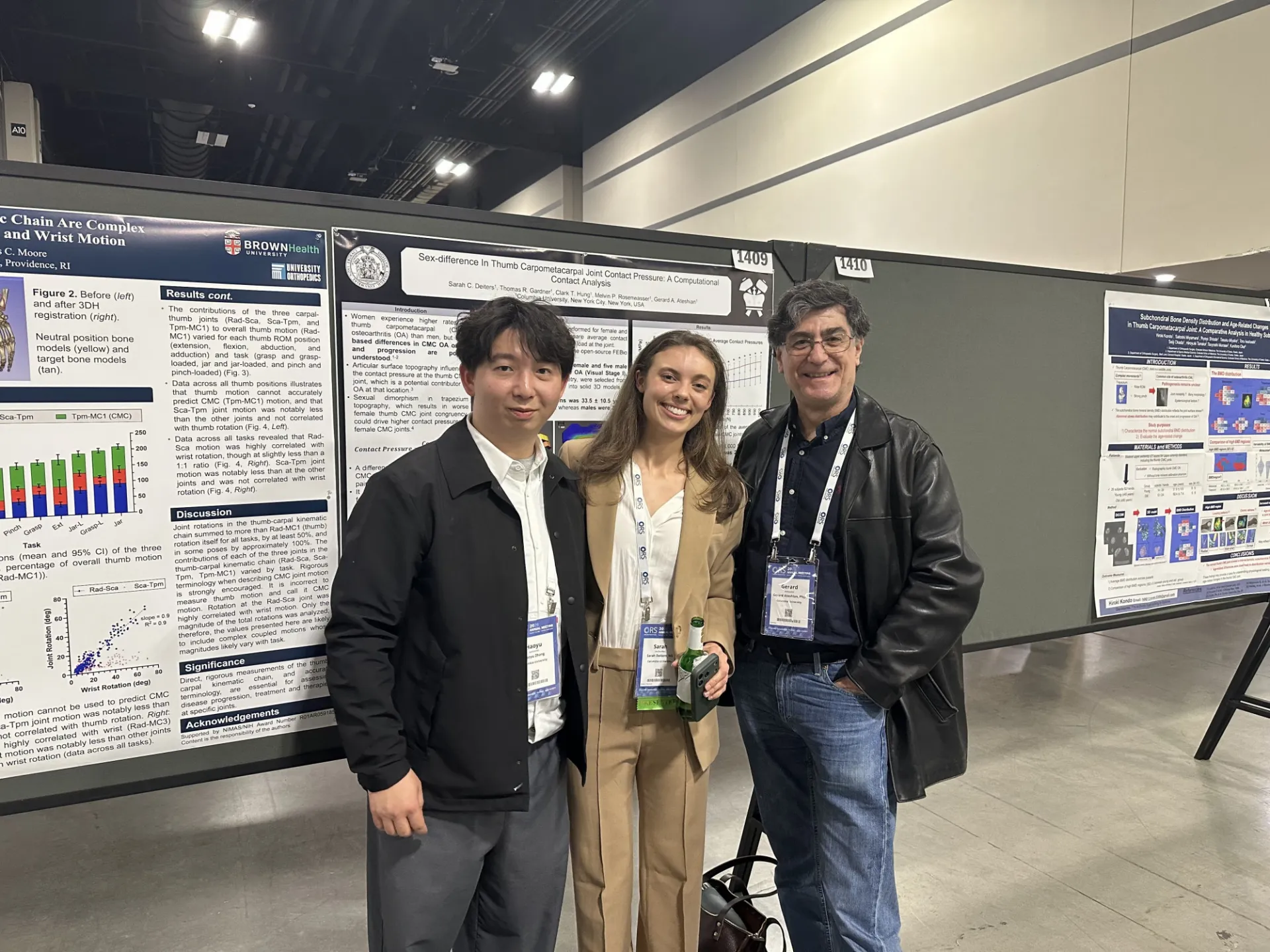 Haoyu, Sarah, and Prof. Ateshian