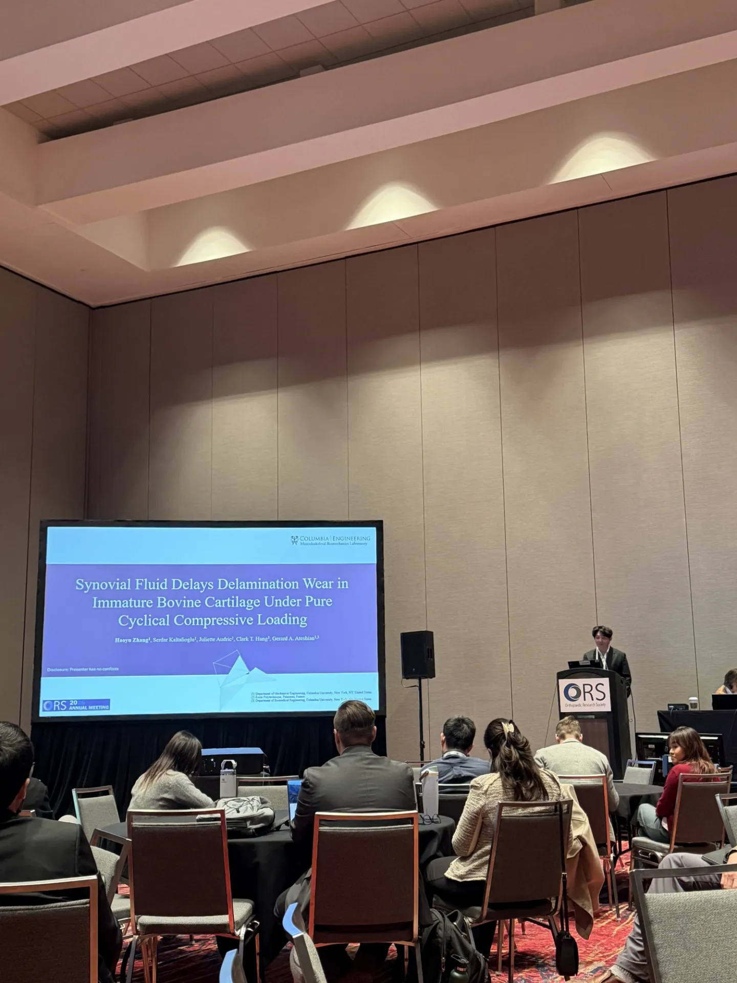 Haoyu's podium presentation
