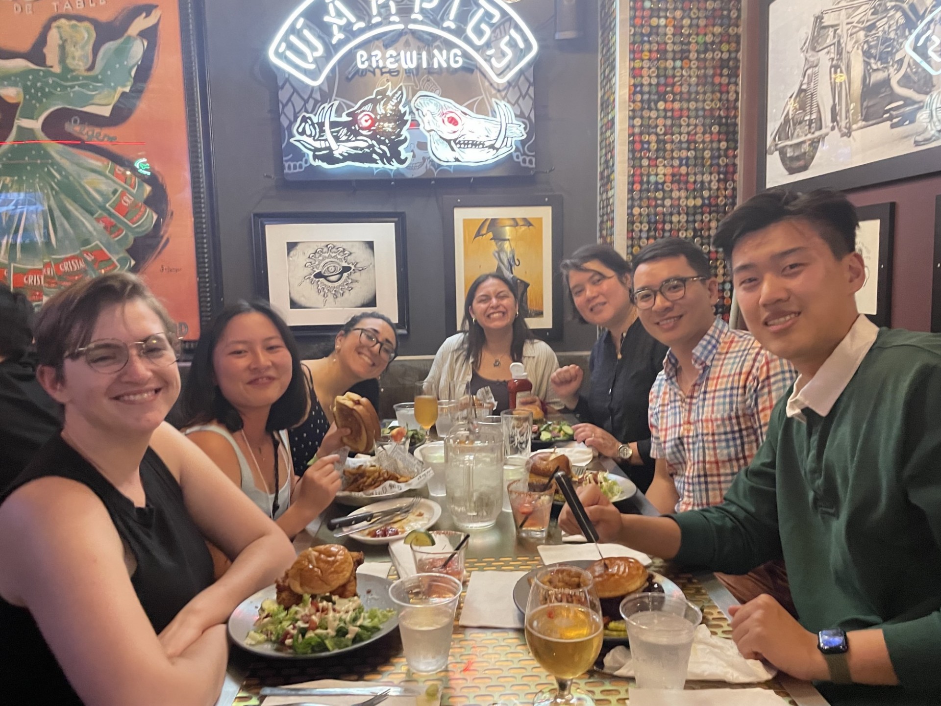 Dinner with the Columbia Crew!