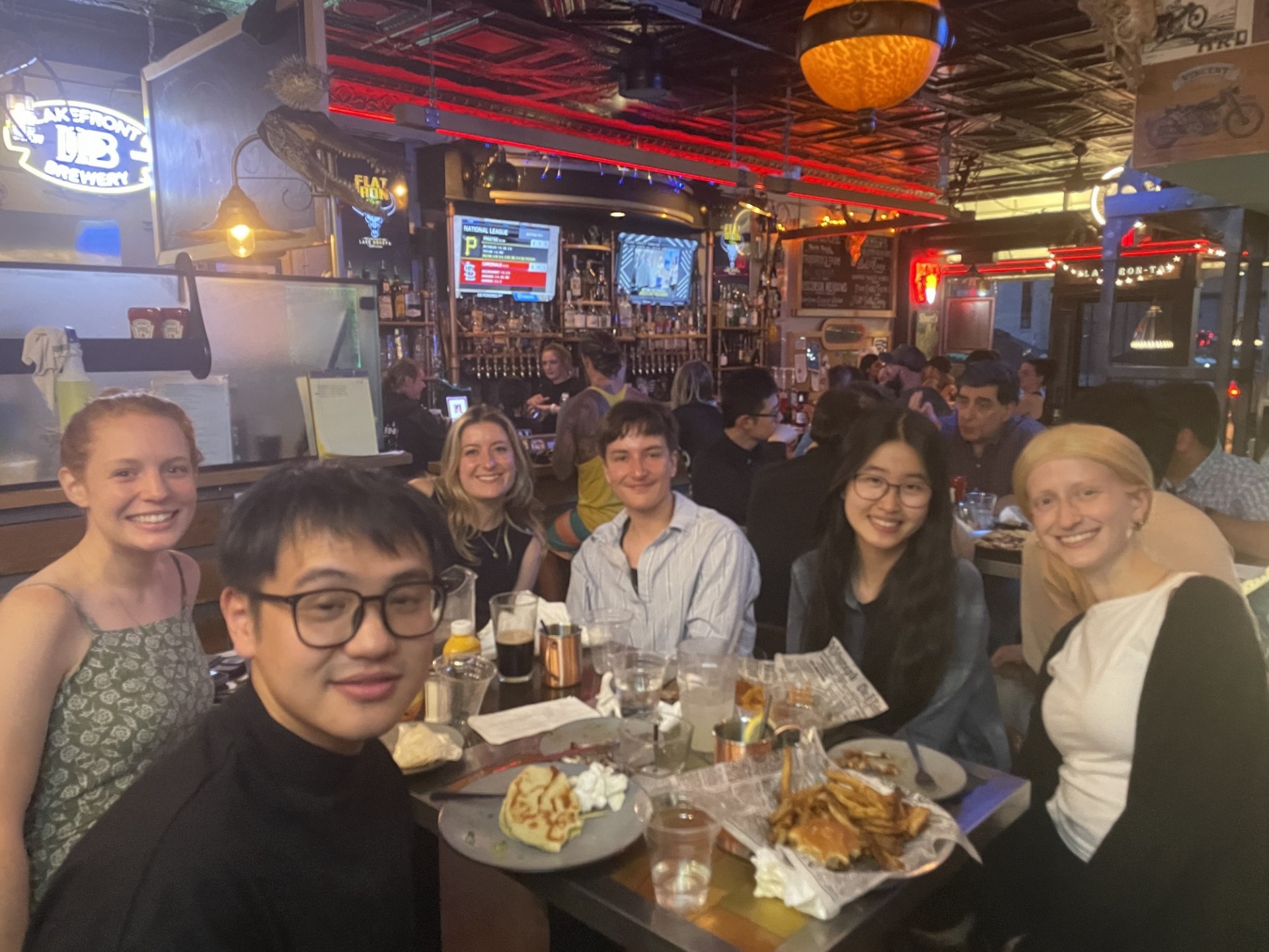Dinner with the Columbia Crew!