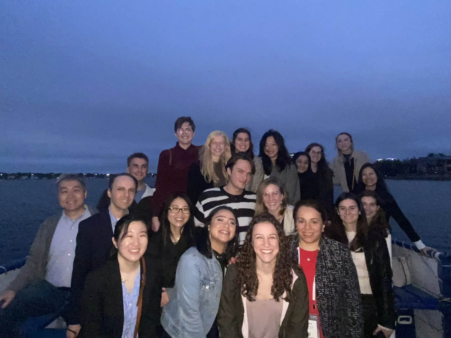Boat cruise with all the Columbia folks